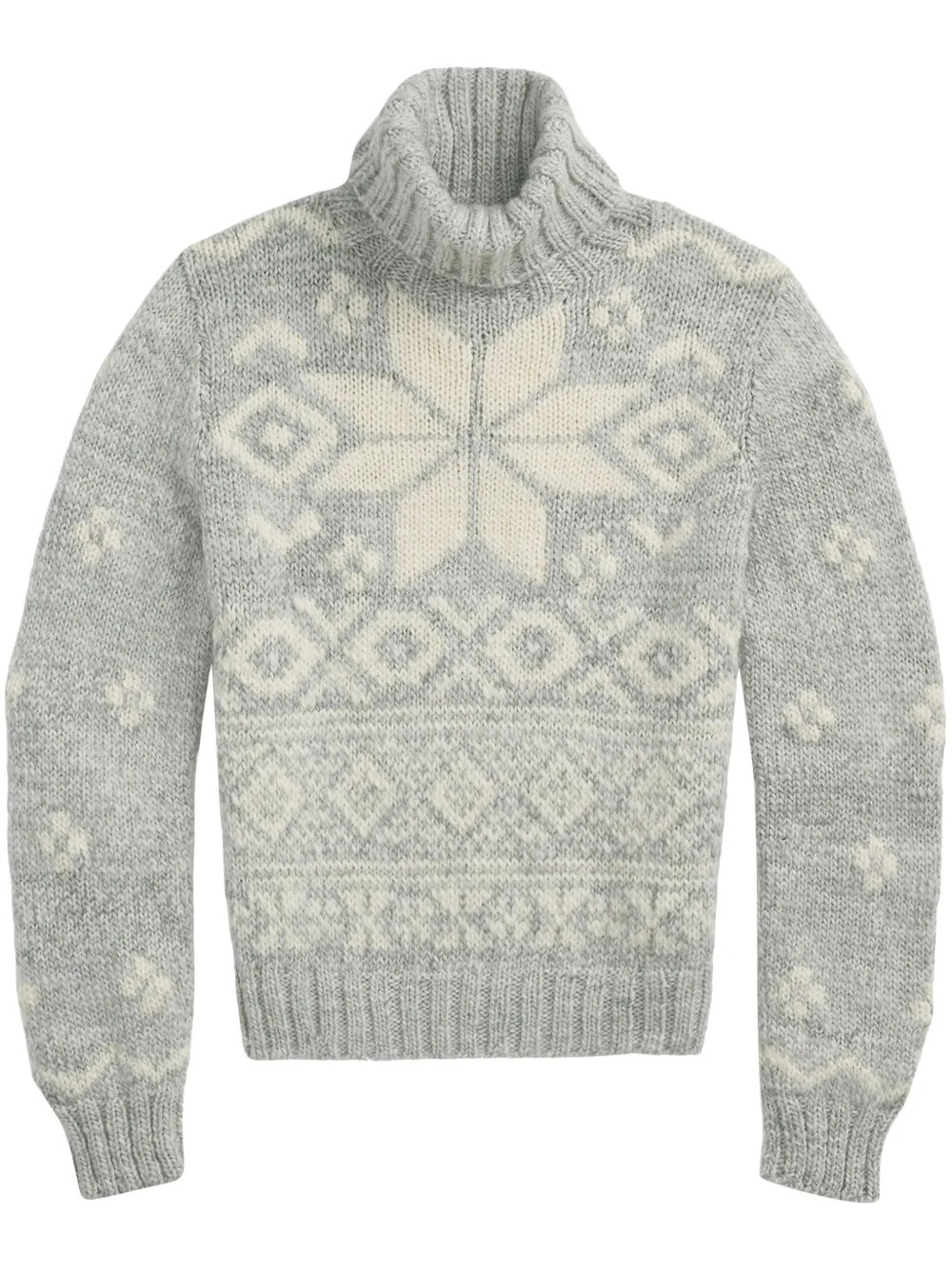 Polo Ralph Lauren snowflake-intarsia Jumper | Grey | FARFETCH | Farfetch Global