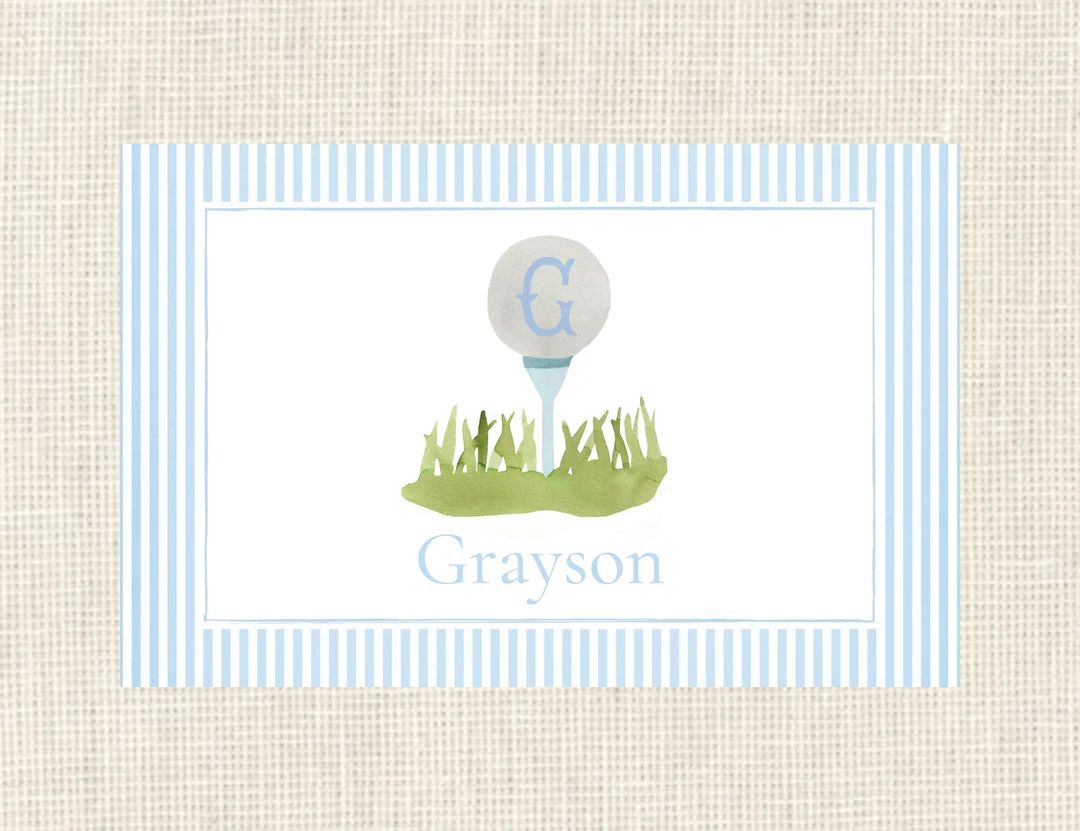 Personalized Golf / Summer Place Setting Placemat | Etsy (US)