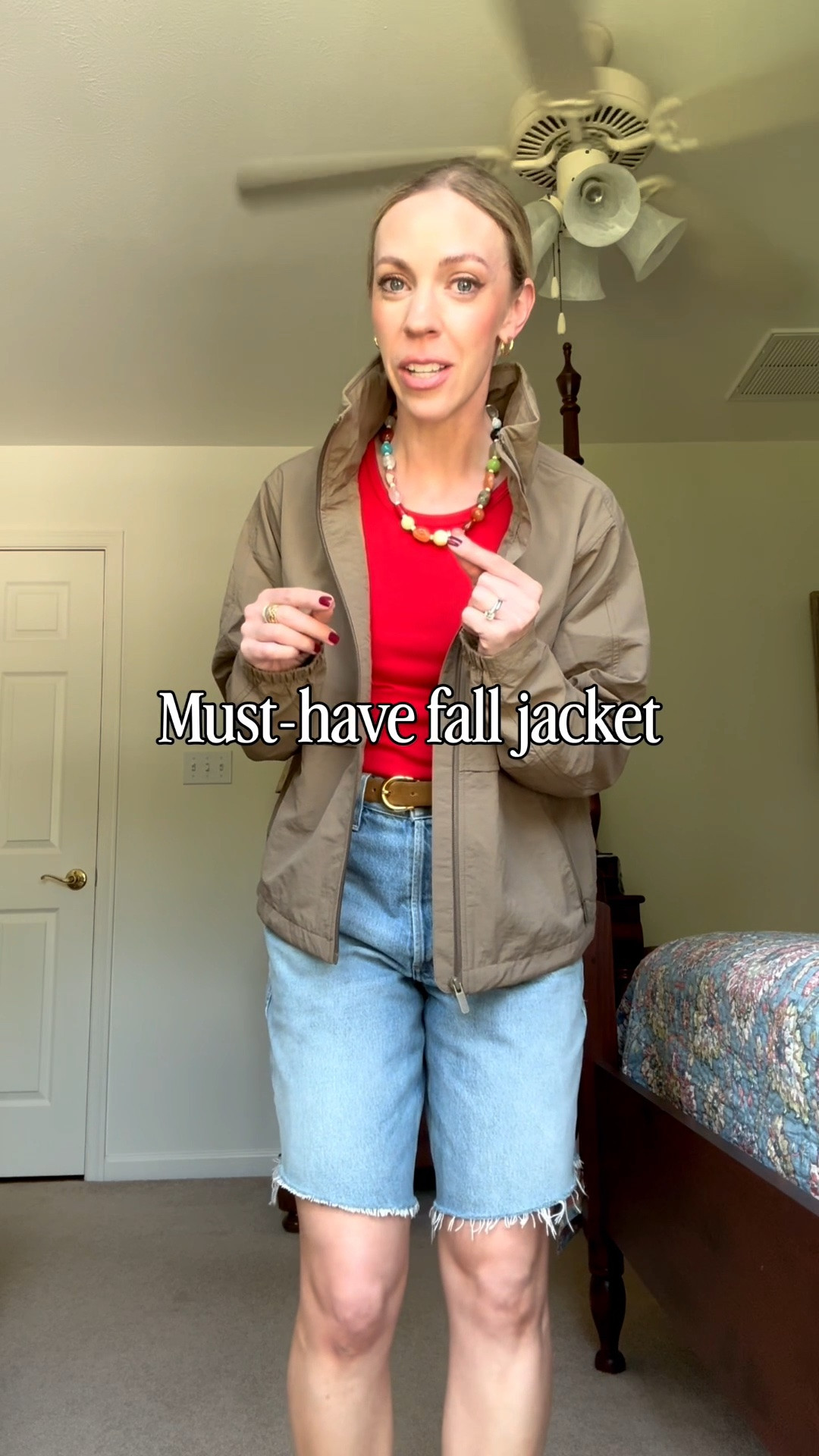 Windbreakers and utility jackets are trending for fall and this one is the perfect blend of both! Under $100, water and wind resistant, with a hidden hood

#LTKSeasonal #LTKOver40