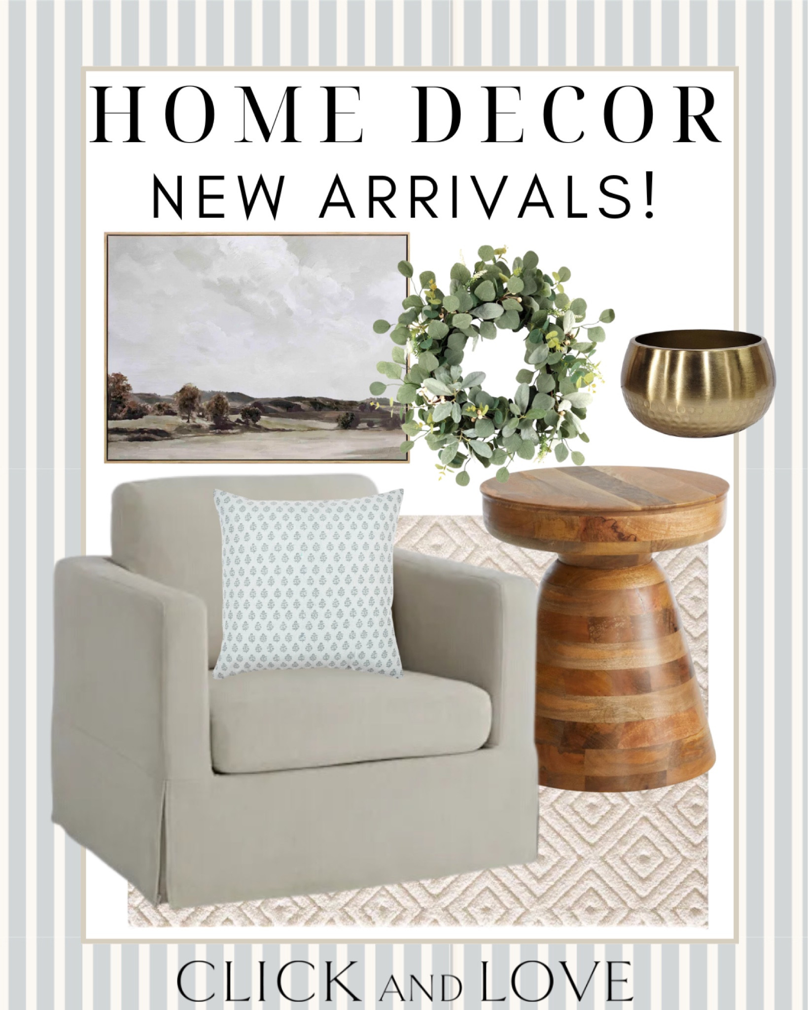 New home decor finds from At Home! Great furniture and decor pieces at a budget friendly price! 

Home decor, home finds, affordable furniture, budget friendly furniture finds, interiors, interior design, bedroom finds, accent furniture, lighting, lamp, affordable decor, pillow cover, pattern pillow, pillows, area rug, neutral rug, wall art, landscape artwork, wooden table, side table, home refresh, fall interiors, neutral furniture, accent chair, faux wreath, artificial wreath, gold bowl, bookcase decor, coffee table styling

#LTKFindsUnder100 #LTKHome #LTKStyleTip