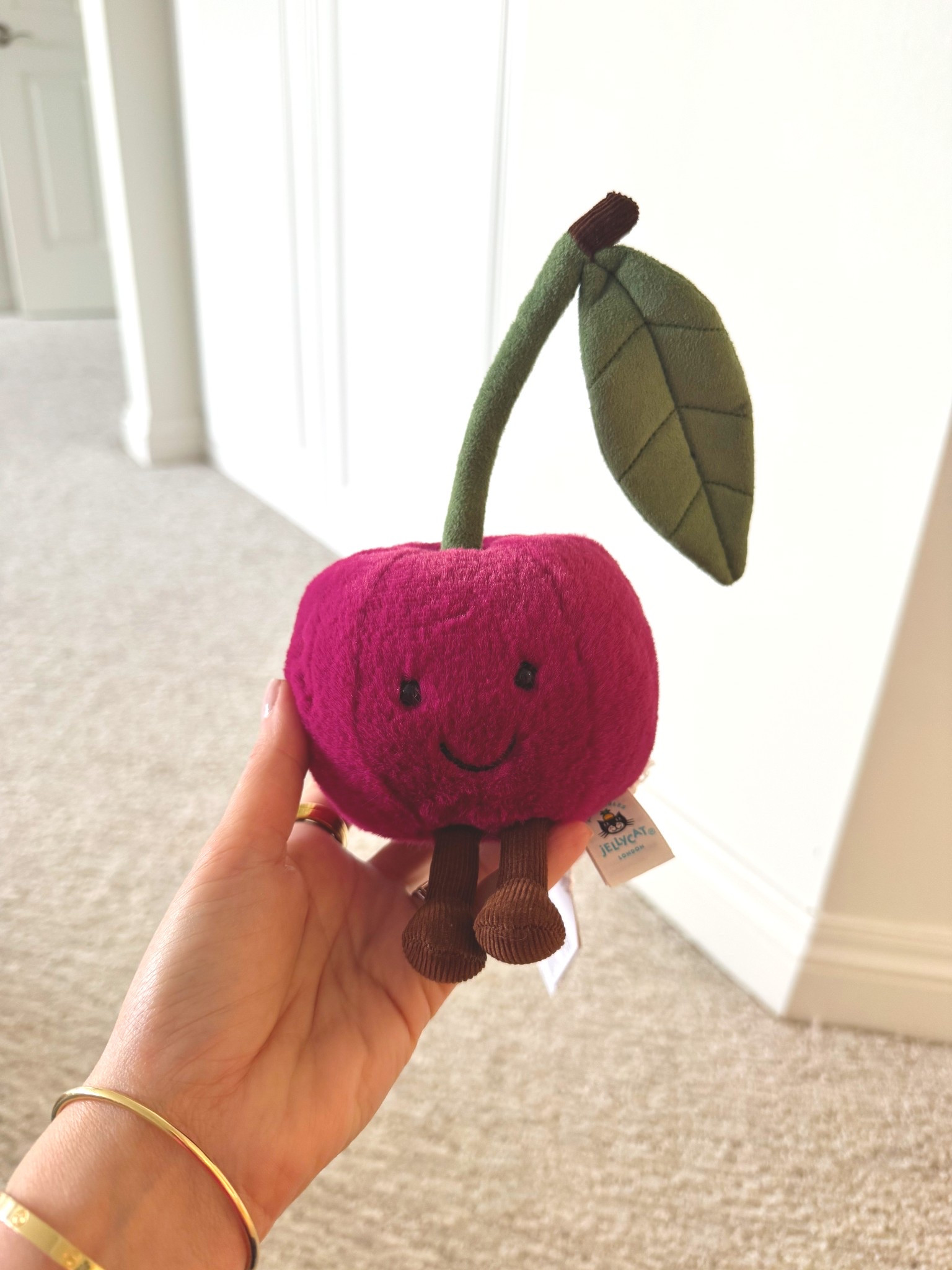 Sophia’s birthday is next week and she HAD to add this cherry Jellycat to her collection 🍒

The color IRL is even prettier—such a rich color.

Such a cute gift idea if you have a little one who loves Jellycats!

Can’t wait to give it to her 🥹

#LTKHome #LTKmomlife #LTKKids