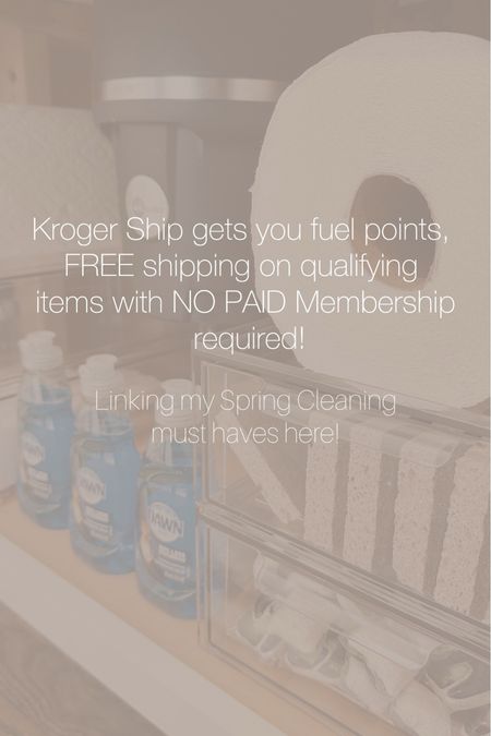 #KrogerPartner / Spring cleaning made easier with @Krogerco and #KrogerShip 🙌🏼

Shopping Kroger Ship gets you fuel points, FREE shipping on qualifying items with NO PAID Membership required!

#LTKsalealert #LTKfindsunder50 #LTKhome