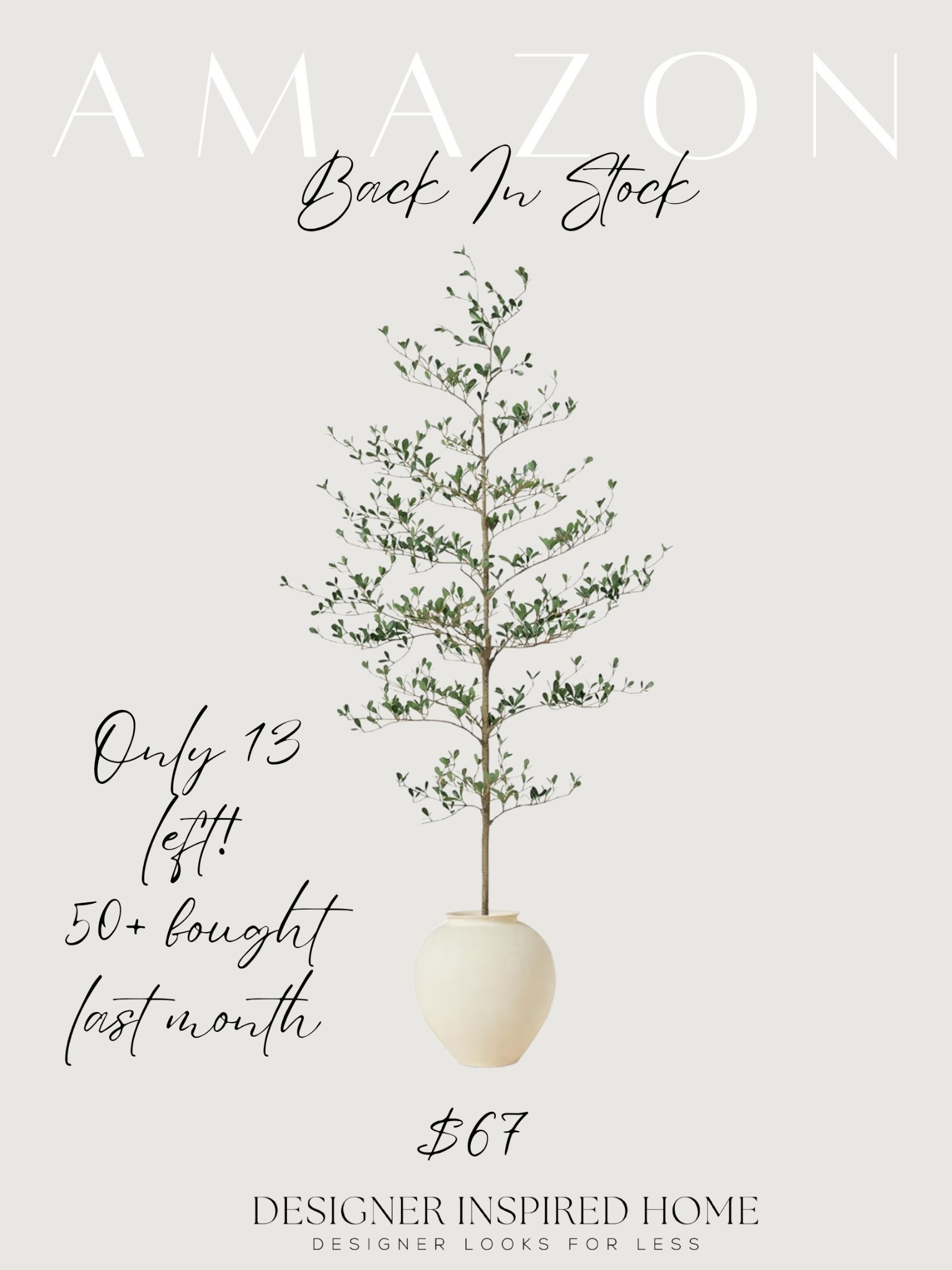 This gorgeous black olive tree is back in stock! Limited qualities! 

#LTKStyleTip #LTKHome #LTKFindsUnder100