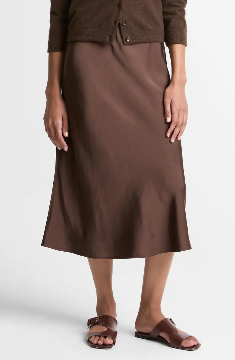Pull-On Satin Slip Skirt | Nordstrom