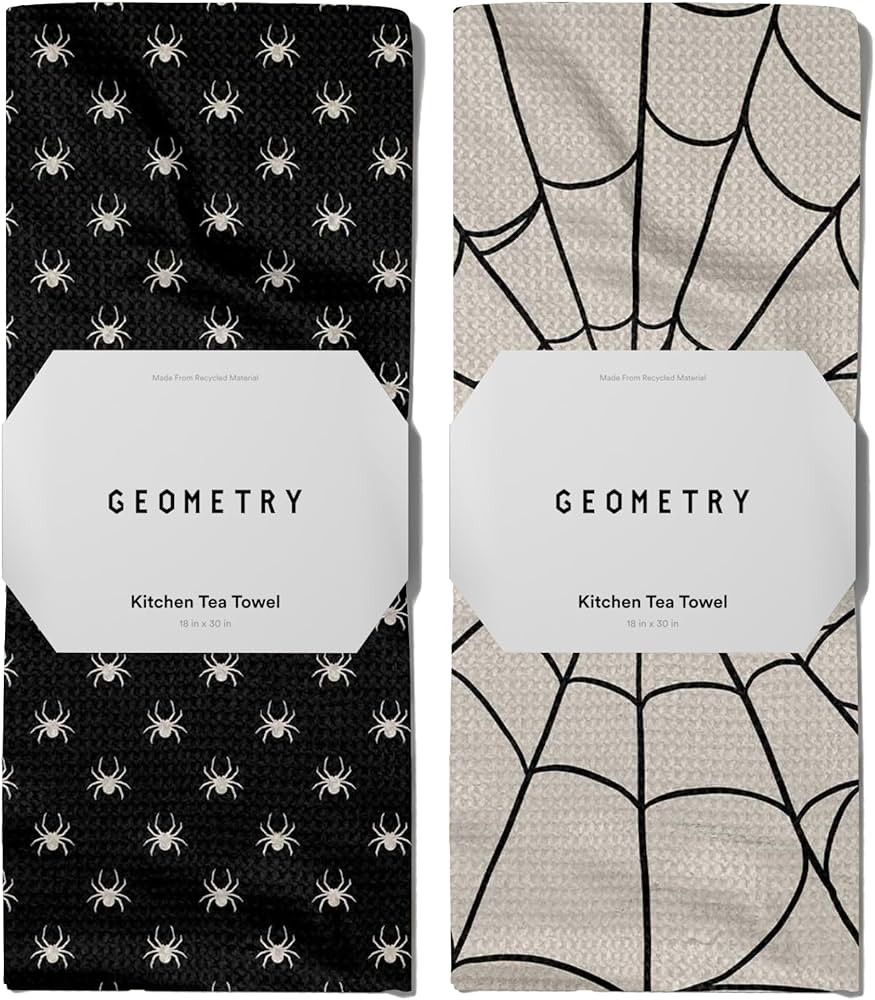 GEOMETRY Kitchen Towels - Quick Dry Microfiber Cloth Dish Towels for Kitchen Drying - Premium Qui... | Amazon (US)