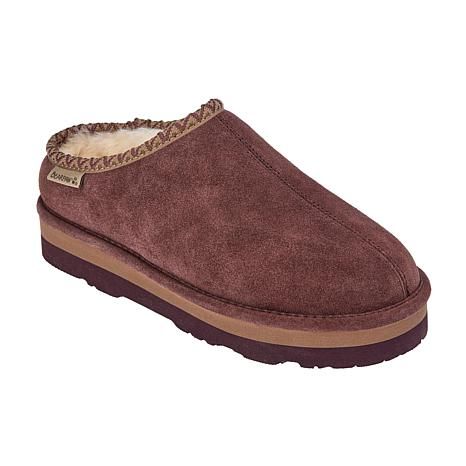 BEARPAW Lucille Water and Stain-Repellent Suede Mule | HSN