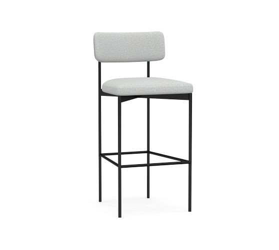 Maison Upholstered Stool | Pottery Barn (US)