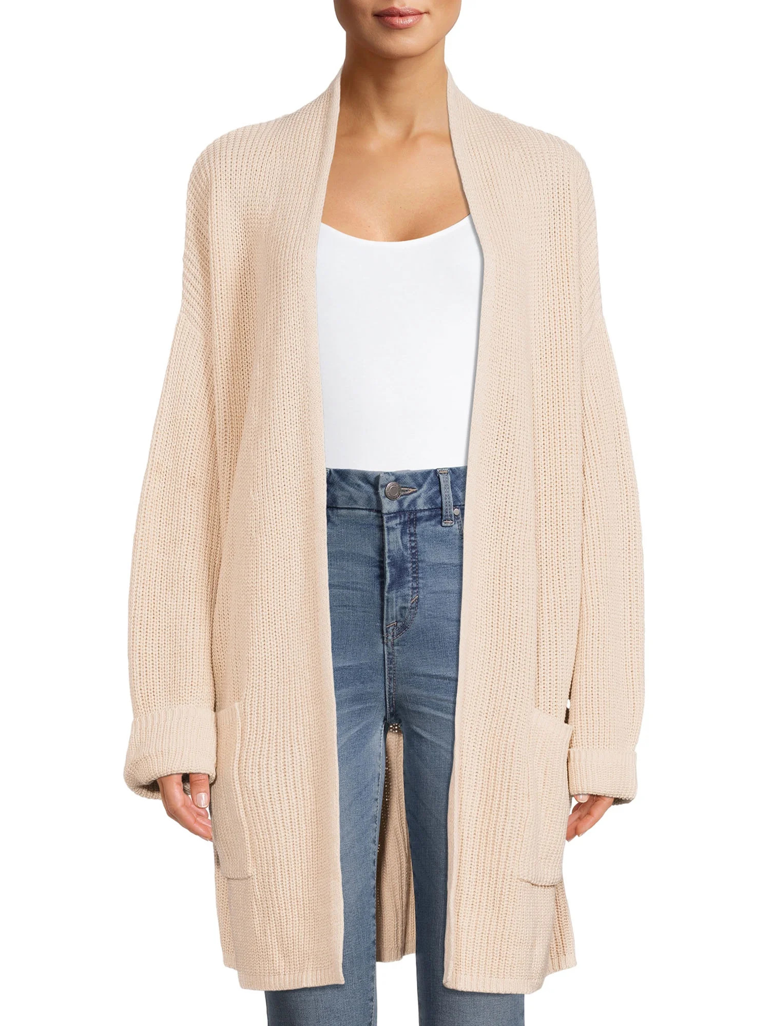 Time and Tru Shaker Cardigan | Walmart (US)