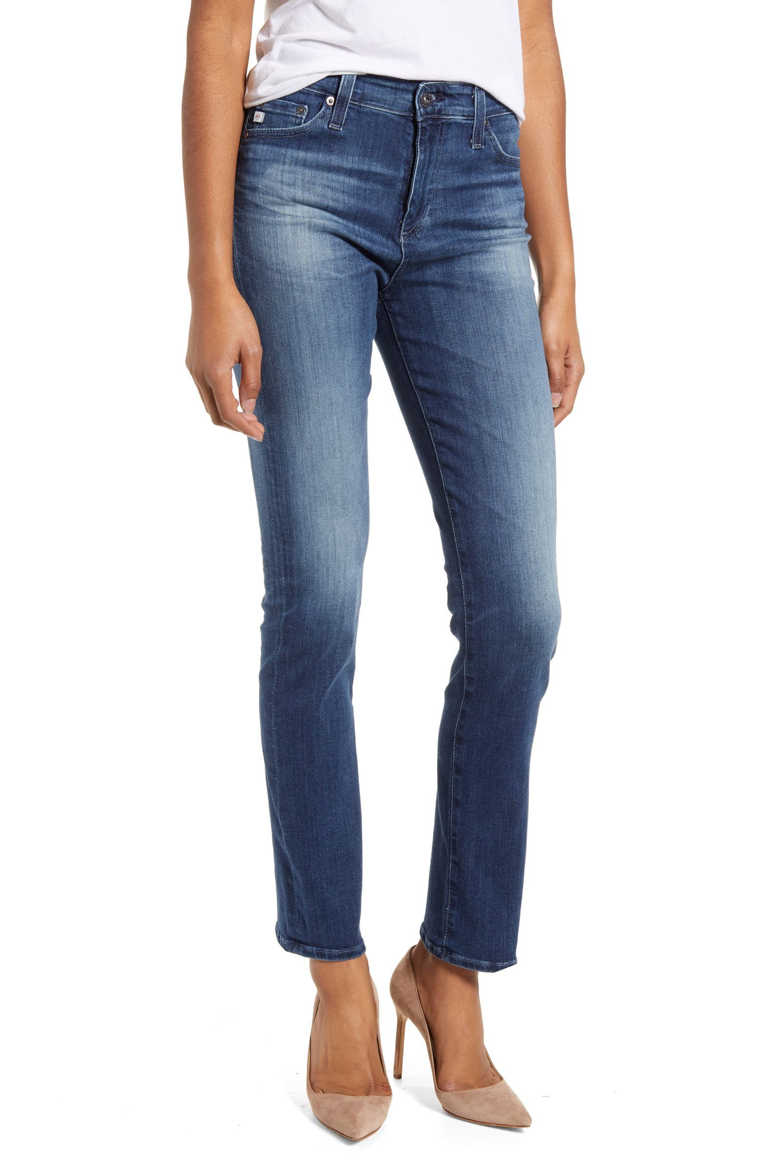 Mari High Waist Ankle Slim Straight Leg Jeans | Nordstrom