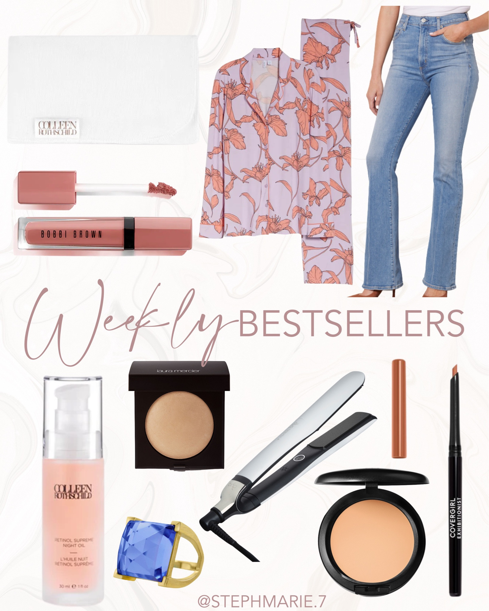 weekly best sellers / favorite products/ best of beauty / beauty essentials / boot cut jeans / pajamas / hair straightener / lip gloss / make up towels / plaza rings 

#LTKbeauty #LTKHoliday #LTKSeasonal