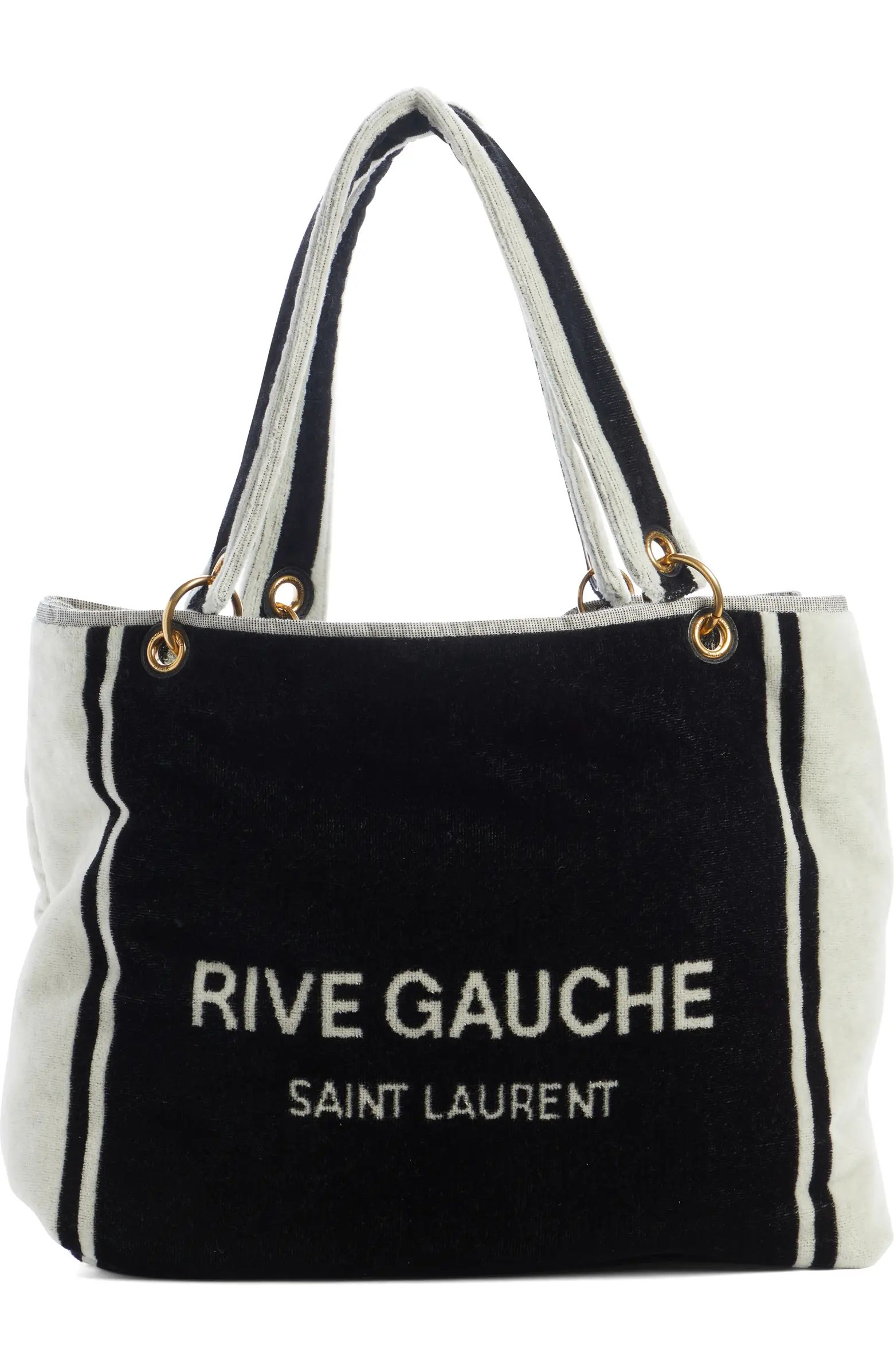 Saint Laurent Rive Gauche Noe Terrycloth Towel Tote | Nordstrom | Nordstrom