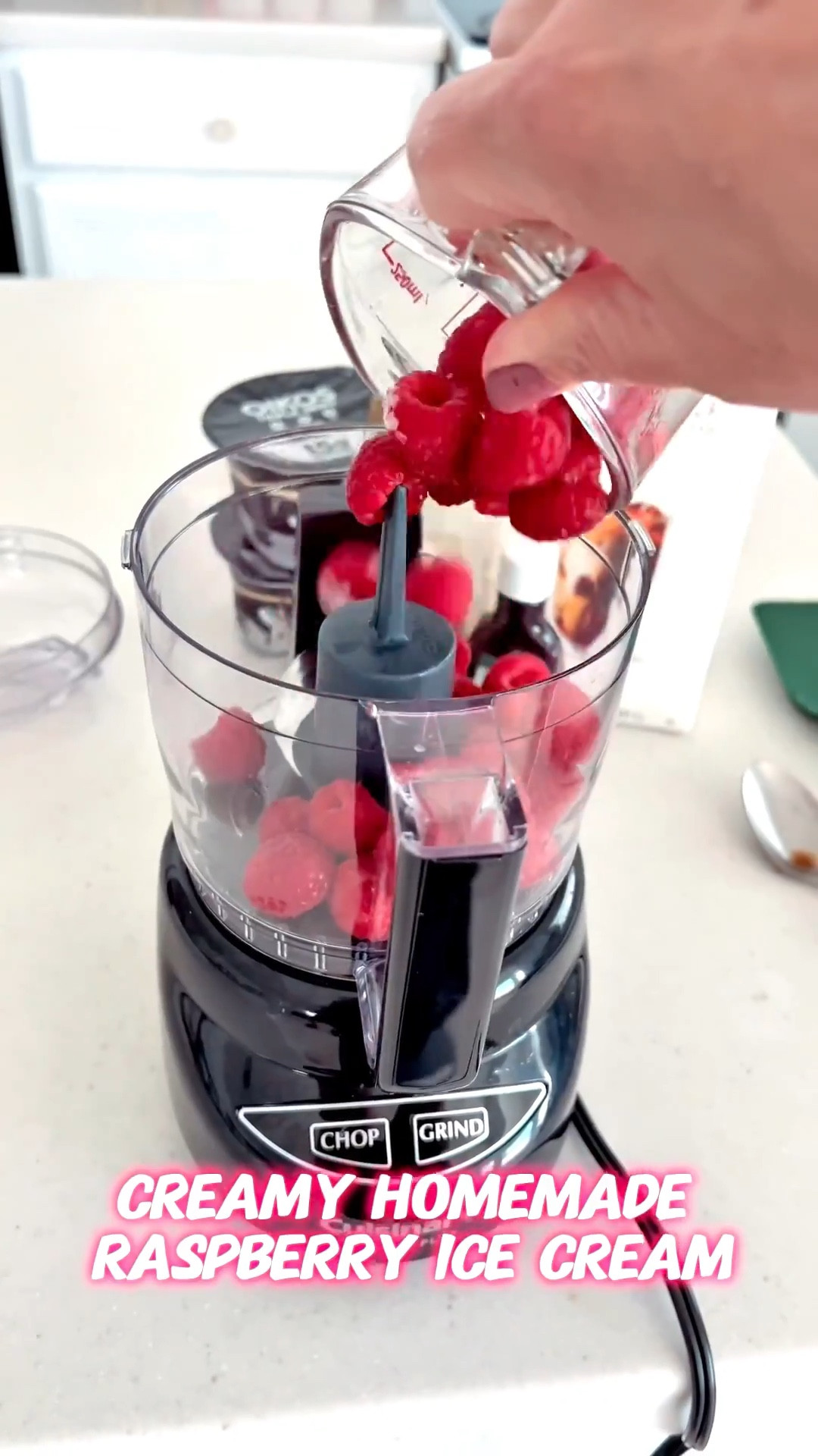 Currently waiting for my ice cream to freeze! Looking forward to having a bowl tonight. Wanted to share the healthy ice cream recipe with you. High in protein.

Creamy Homemade 
Raspberry Ice Cream

1 Cup Raspberries 
1/2 Cup Greek Yogurt
1 Tablespoon Honey
1/4 Cup Milk or 1/2 & 1/2
1 Teaspoon Vanilla extract 

Place in freezer for 4 hours 
and serve. Enjoy!

@JTSTJTST11

Linking the food processor, glass bowls with lids and all these yummy ingredients!

#LTKSeasonal #LTKHome #LTKfoodie #LTKvlog #LTKdayinmylife #LTKstorytime #LTKActive #LTKfitness