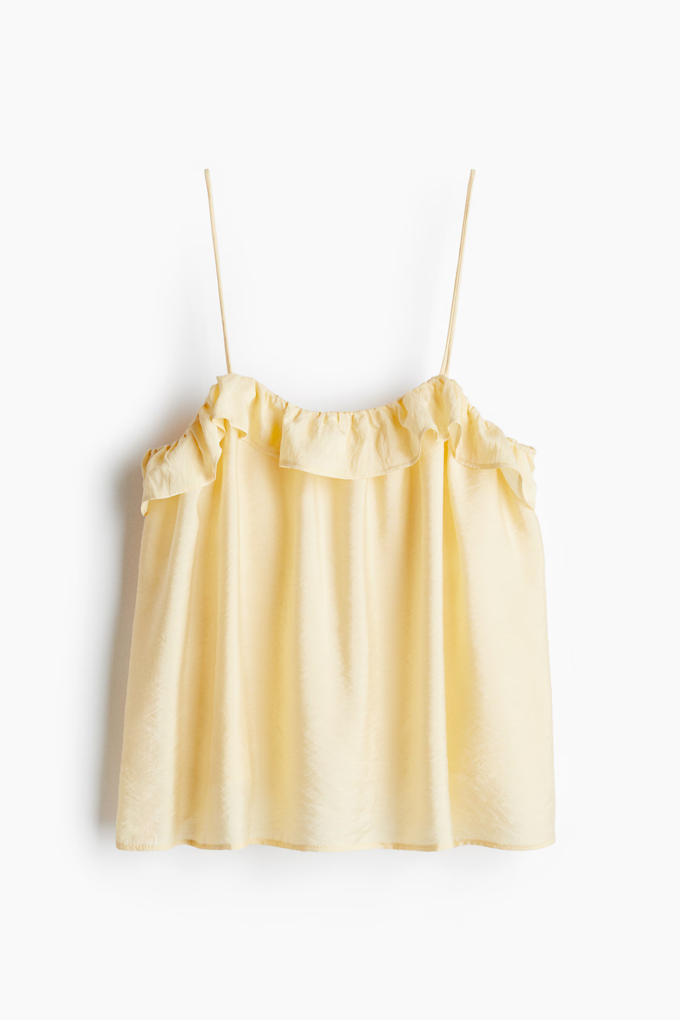 Frill-trimmed strappy top | H&M (FR, IT, ES, PT, BE)