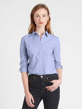 Petite Riley Tailored Shirt | Banana Republic (US)