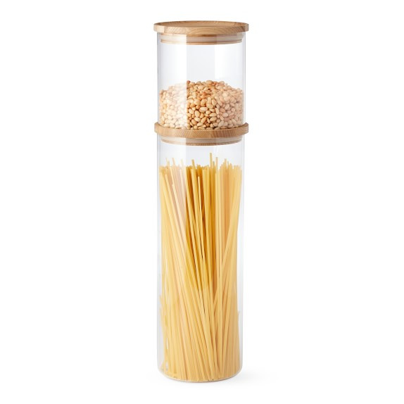 Hold Everything Stacking Glass Canisters | Williams-Sonoma