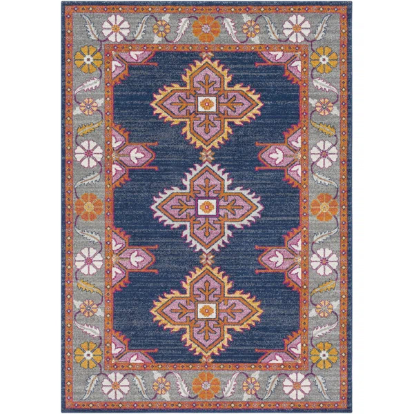Arteaga Navy/Gray Area Rug | Wayfair North America