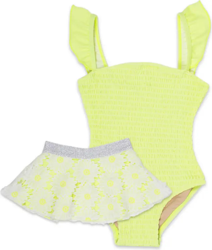 Shade Critters Kids' Citron Smocked One-Piece Swimsuit & Tutu Set | Nordstromrack | Nordstrom Rack