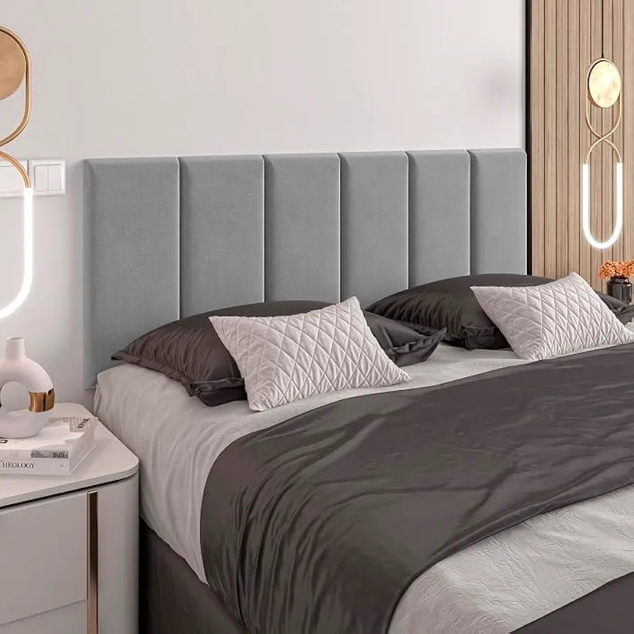 Cabeceira cama box QUEEN DUBAI 1,60m - Cinza FBA | Amazon (BR)