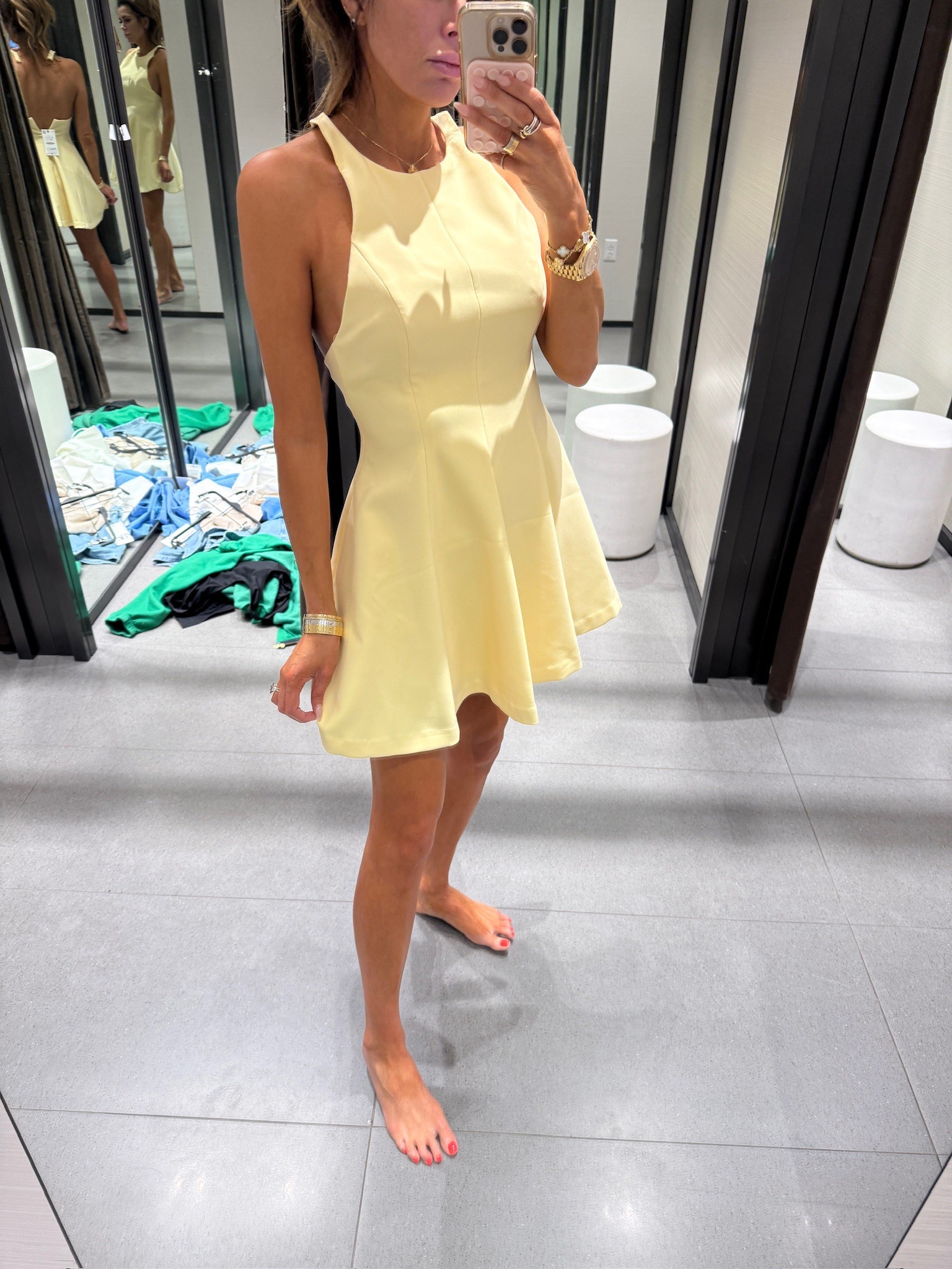 Zara Haul! Wearing a size small! 

Zara Halter Jumpsuit Dress, Zara dress, Pale Yellow, Pale yellow dress, Summer outfit, Emily Ann Gemma

#LTKFindsUnder100 #LTKStyleTip