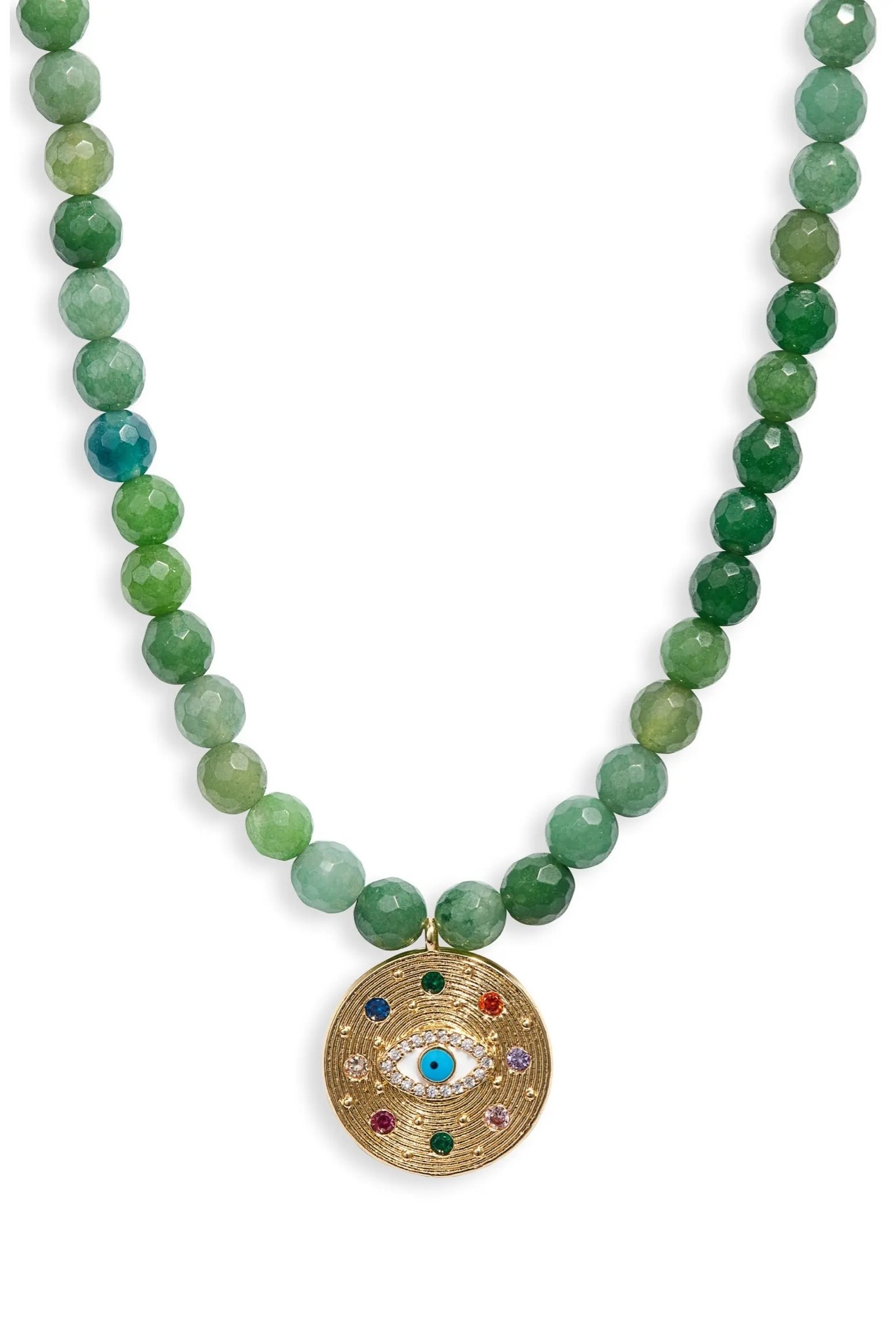 Eyes on Me Jade Necklace
VIDAKUSH

A sparkly third-eye pendant dangles from a necklace of faceted jade beads believed to signify protection and peace.

#LTKootd #LTKTravel #LTKWorkwear