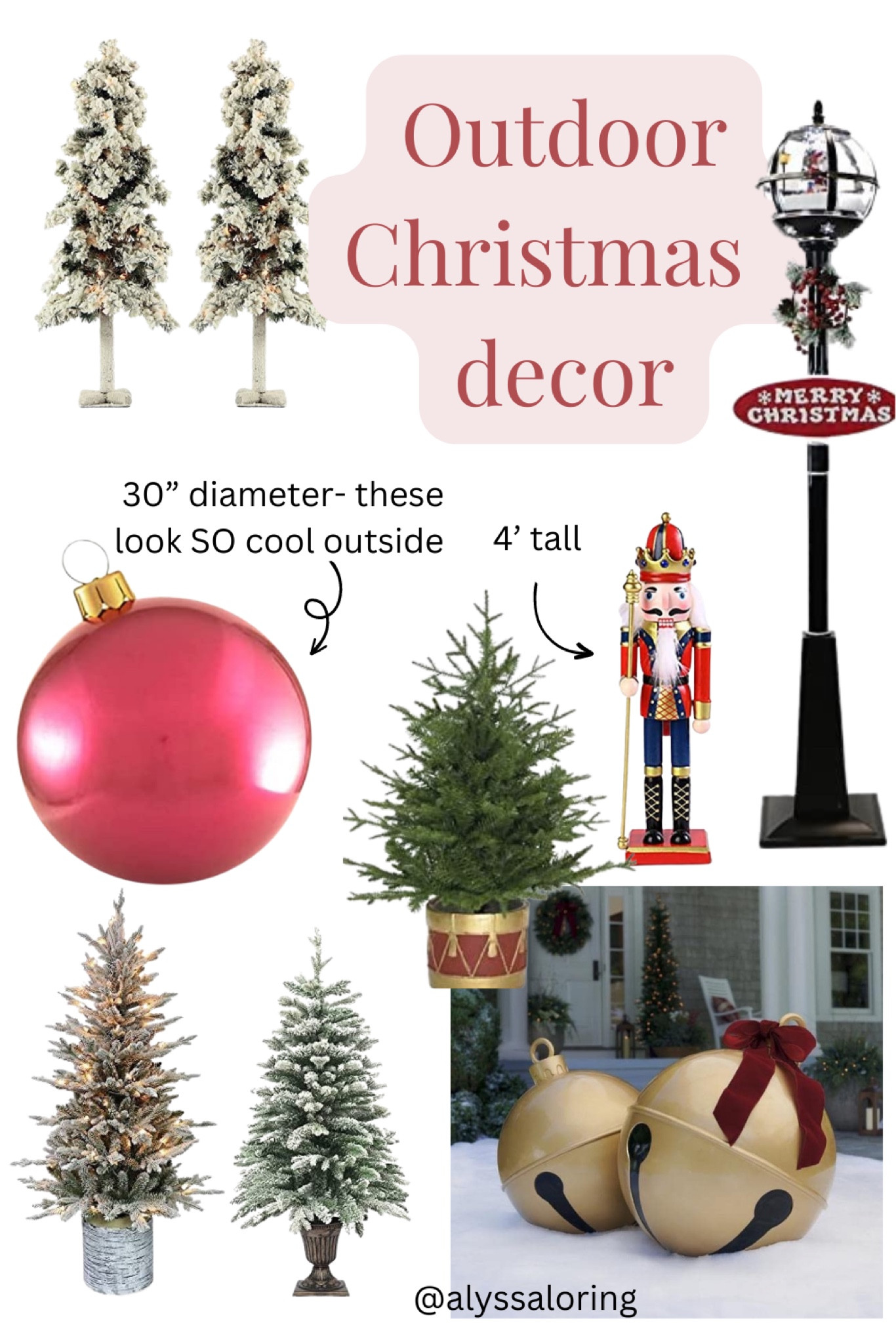 Outdoor Christmas decorations
Christmas decor
Outdoor decor
Porch decor


#LTKHoliday #LTKhome #LTKunder100