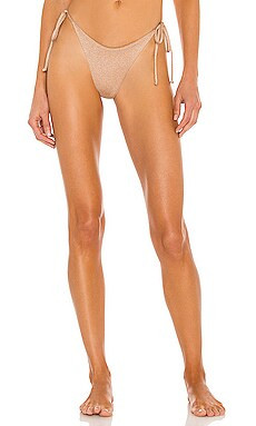 L*SPACE Lennox Classic Bikini Bottom in Champagne from Revolve.com | Revolve Clothing (Global)