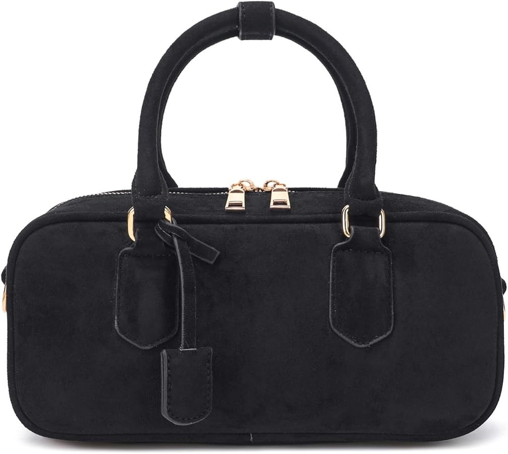 JOLLQUE Suede Crossbody Bag for Women,Autumn Winter Handbags Purse,Fashion Small Designer Shoulde... | Amazon (US)