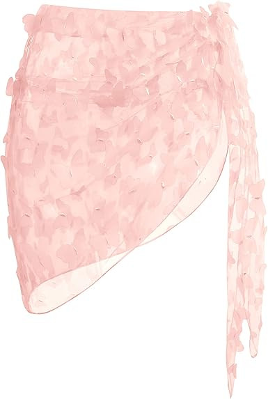 Ekouaer Womens Beach Short Sarongs Sheer Chiffon Cover Ups Beach Bikini Wraps for Swimwear S-3XL | Amazon (US)