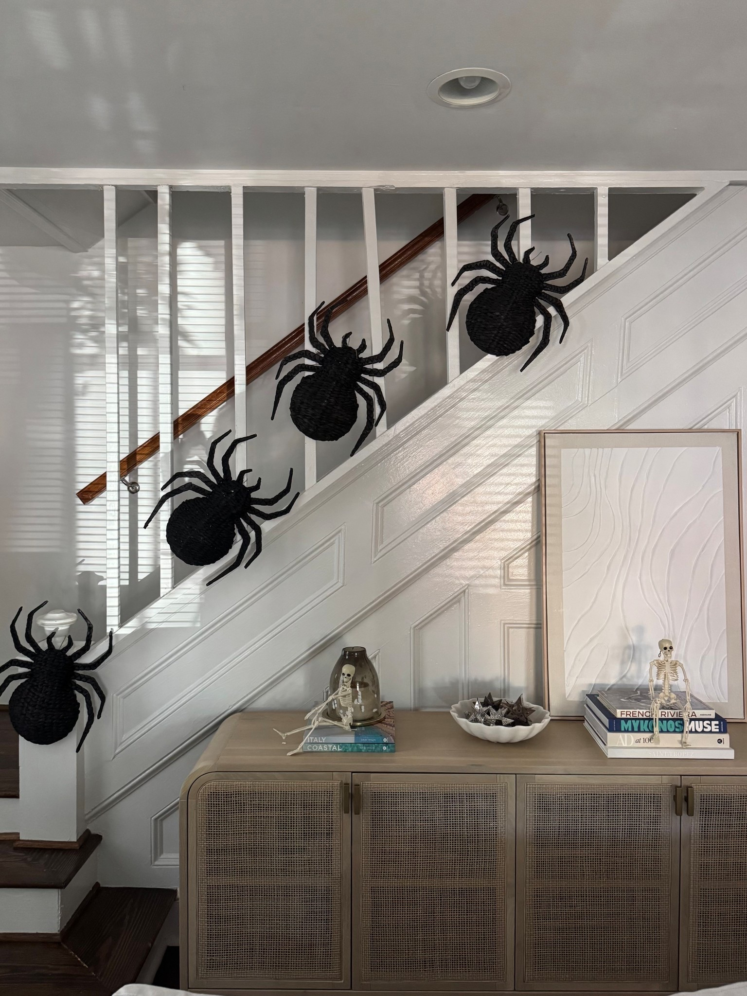 Halloween Decor 🕷️ Woven Spiders crawling upstairs

Halloween Decorations, Halloween Home Decor, Halloween Party, Fall Decor, TJ Maxx Finds 

 

#LTKHalloween #LTKHome #LTKSeasonal
