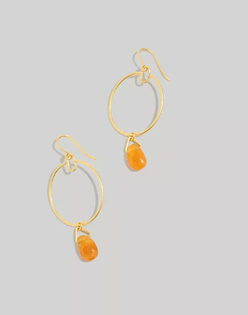 Stone Collection Chrysoprase Statement Earrings | Madewell