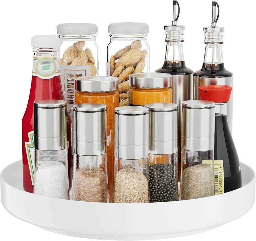 Ovicar Lazy Susan Cabinet Organizer - 11 inch Metal Turntable Lazy Susan for Kitchen Spice Rack P... | Amazon (US)
