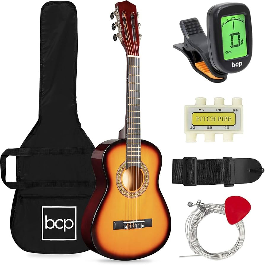 Best Choice Products 30in Kids Acoustic Guitar Beginner Starter Kit with Electric Tuner, Strap, C... | Amazon (US)