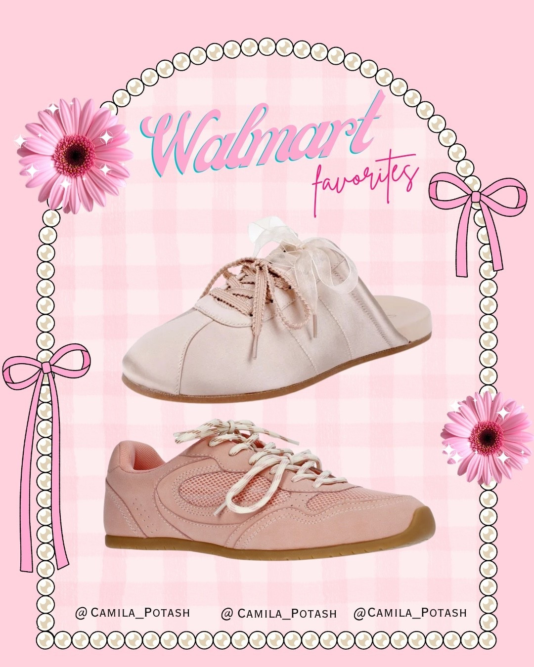 These Walmart finds are the perfect mix of cute, feminine, and everyday comfort 💗

I love discovering shoes that feel stylish but are still practical enough to wear on busy days, and these two styles are such great additions to a casual wardrobe. They’re simple, versatile, and have that soft, girly aesthetic that works with so many outfits.

🎀 Ribbon lace mule flats
These are such a pretty and unique style. The satin finish and ribbon lace detail give them a soft, romantic look that instantly elevates a simple outfit. They’re perfect with dresses, skirts, or even jeans when you want something feminine but still comfortable.

👟 Blush pink casual sneakers
If you’re someone who loves neutral sneakers with a little personality, these are such a great option. The soft pink tone adds a subtle pop of color while still being easy to style. They’re perfect for everyday wear, running errands, traveling, or pairing with casual outfits.

I always love finding affordable fashion that still feels stylish and wearable, and Walmart has been such a great place lately for cute, budget-friendly shoe finds.

Everything is linked in my LTK if you want to check them out.



Walmart fashion finds
Walmart shoe finds
Walmart sneakers women
pink sneakers women
blush pink sneakers
Walmart mule flats
ribbon lace flats
feminine shoes aesthetic
cute Walmart shoes
affordable Walmart fashion
Walmart casual shoes
everyday sneakers women
comfortable Walmart shoes
spring shoes Walmart
summer shoes Walmart
girly style shoes
budget friendly fashion finds
trending casual sneakers
LTK Walmart finds

#LTKgrwm #LTKSpringSale #LTKselfcare