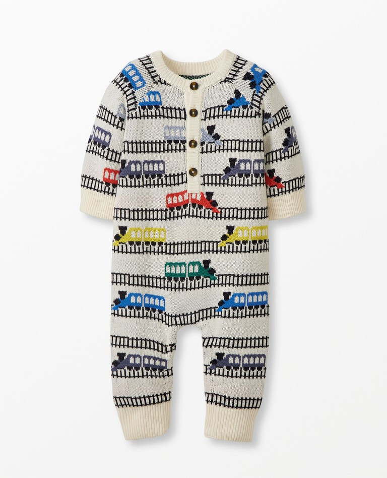 Baby Holiday Romper In Combed Cotton | Hanna Andersson