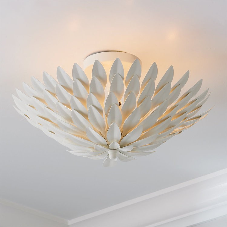 Olive Leaf Semi-Flush Ceiling Light - 4 Light | Shades of Light