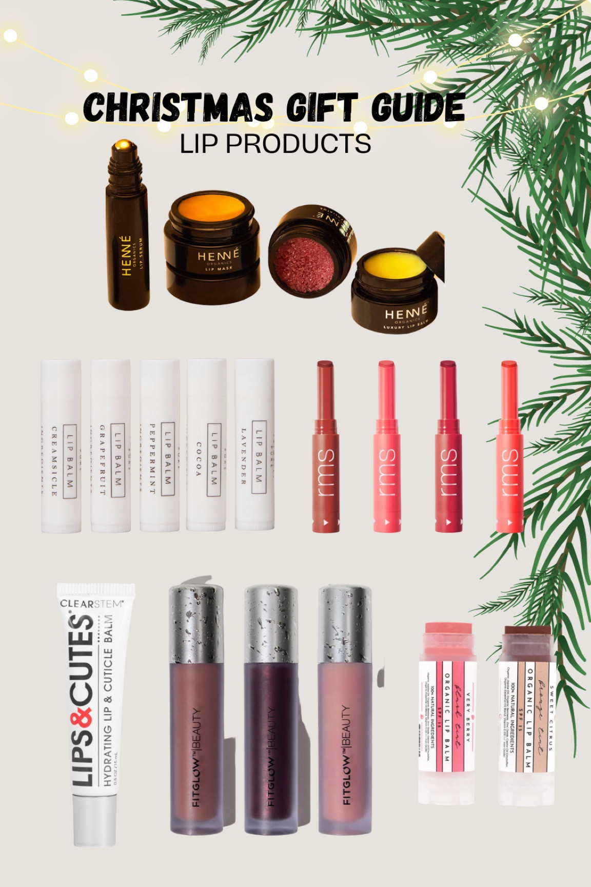 Christmas gift guide lip favorites!!! Non toxic lip products!! Clean beauty!! 

#LTKHoliday #LTKGiftGuide #LTKSeasonal
