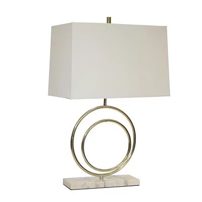 Gold Metal Double Circle Table Lamp | Kirkland's Home