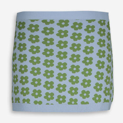 Blue & Green Floral Mini Skirt | TK Maxx