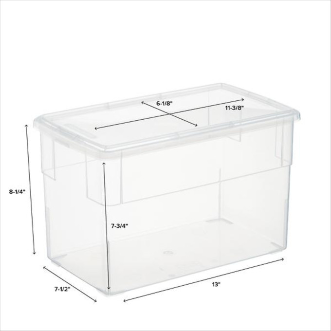 Small 8 X 4 X 2 Plastic Organizer Tray Clear - Brightroom™ : Target