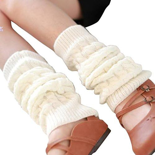 ericotry Knit Winter Warm Leg Warmers Long Socks Boot Cuffs Topper Legging Pads Knee Brace Pads K... | Amazon (US)