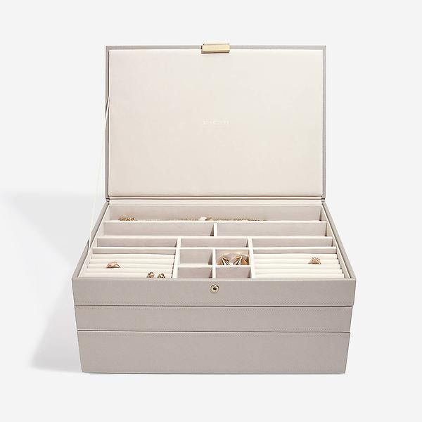 Stackers Supersize Jewelry Box Starter Set White Set of 3By Stackers4.810 Reviews$89.99/eaReg $11... | The Container Store