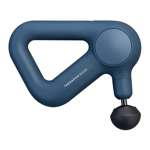 TheraGun Relief Handheld Percussion Massage Gun - Easy-to-Use, Comfortable & Light Personal Massager for Every Day Pain Relief Massage Therapy in Neck, Back, Leg, Shoulder and Body (Navy) | Amazon (US)