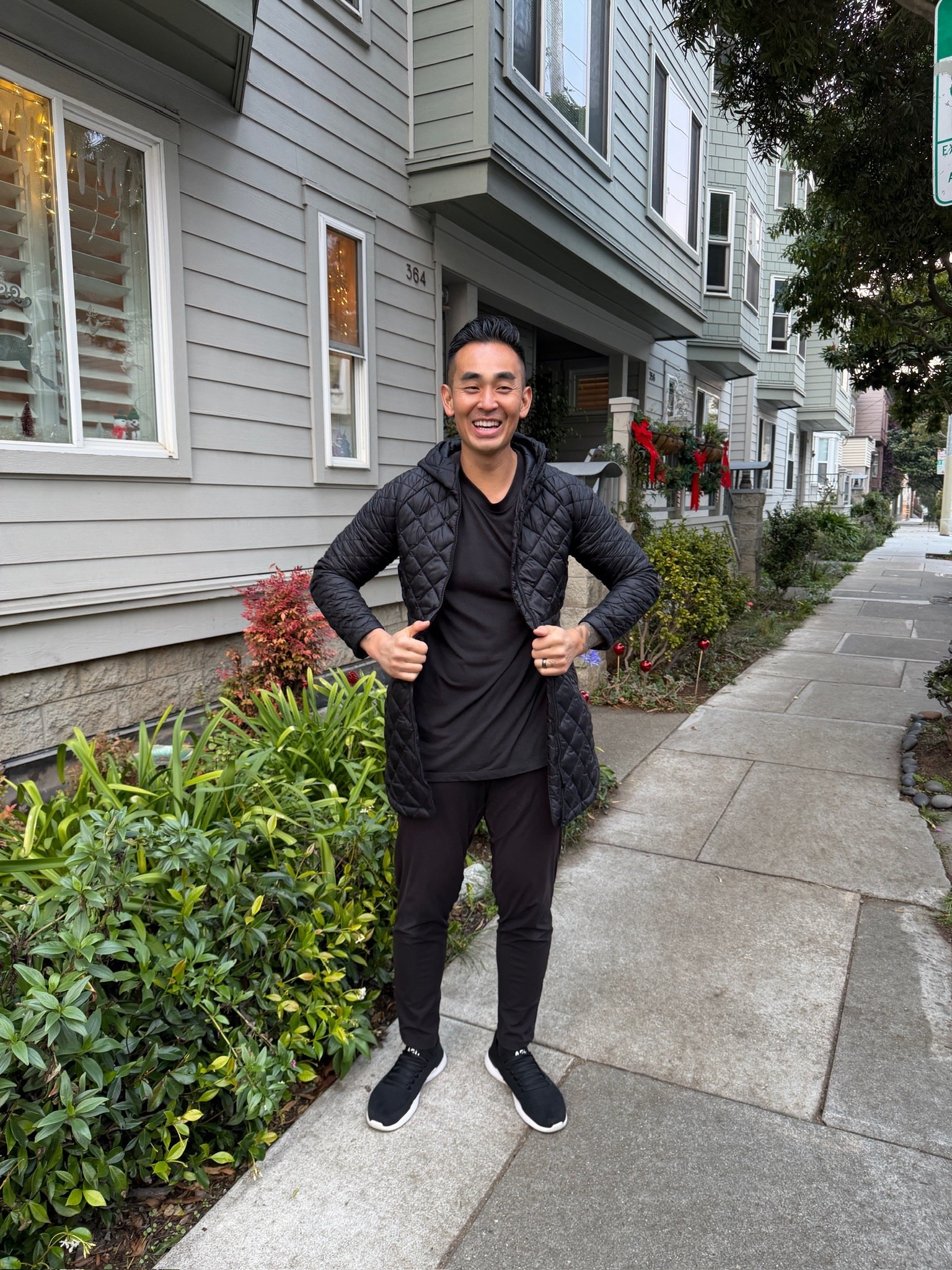 My husband all suited up in my Athleta jacket! 😅

#LTKootd #LTKActive #LTKMens