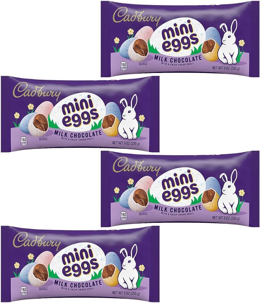 Cadbury Easter Mini Eggs Milk Chocolate Candy for Easter Candy Dishes, Party Favors, Lunch Boxes,... | Amazon (US)