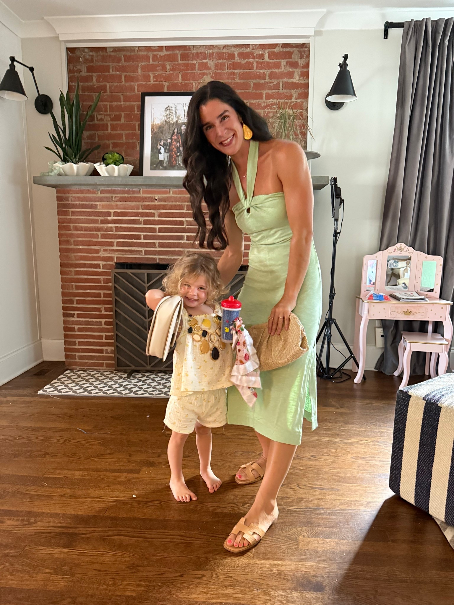 This is a great dress for an awesome price!
Flattering neckline, 100% cotton
Easily dressed up or down 
I sized down one and it fits perfectly, figure flattering but not snug. 
You will need to wear nude underwear with the green but it’s not see-through
I also got the brown since it was such a steal. Both are beautiful!

Also added a favorite top I recently got from Loft. So pretty! Runs TTS/maybe slightly big but I bought my usual size small 