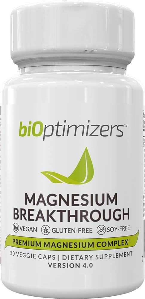 BiOptimizers - Magnesium Breakthrough Supplement 4.0 - Has 7 Forms of Magnesium: Glycinate, Malat... | Amazon (US)