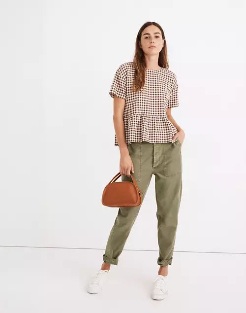 Medford Top in Textured Gingham | Madewell