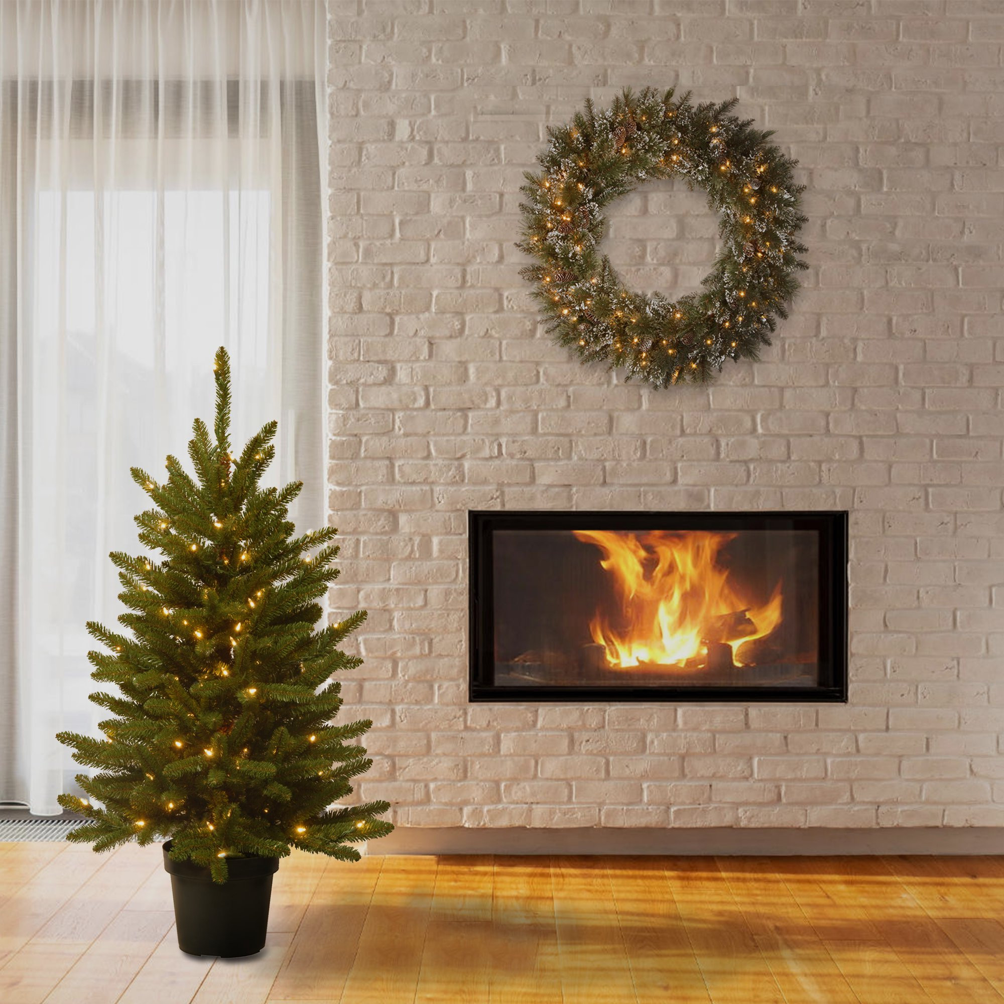 National Tree Company 4 ft. Kennsington Tree with Clear Lights | Walmart (US)