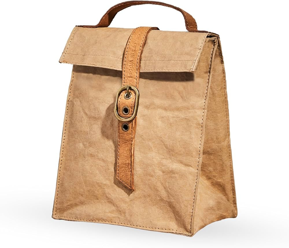 Out of the Woods Insulated Lunch Bag, Sustainable and Eco Friendly, Light Brown | Amazon (US)