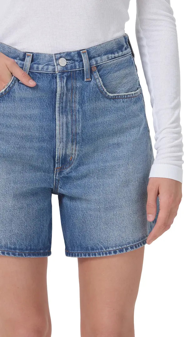 AGOLDE Stella Super High Waist Organic Cotton Denim Shorts | Nordstrom | Nordstrom
